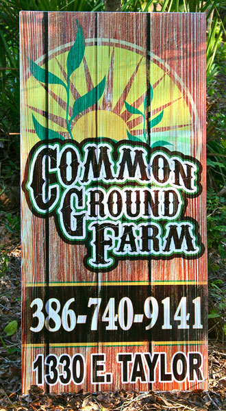 common ground farm sign
